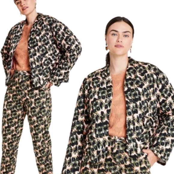 rachel comey target animal print quilted jacket - Picture 3 of 3